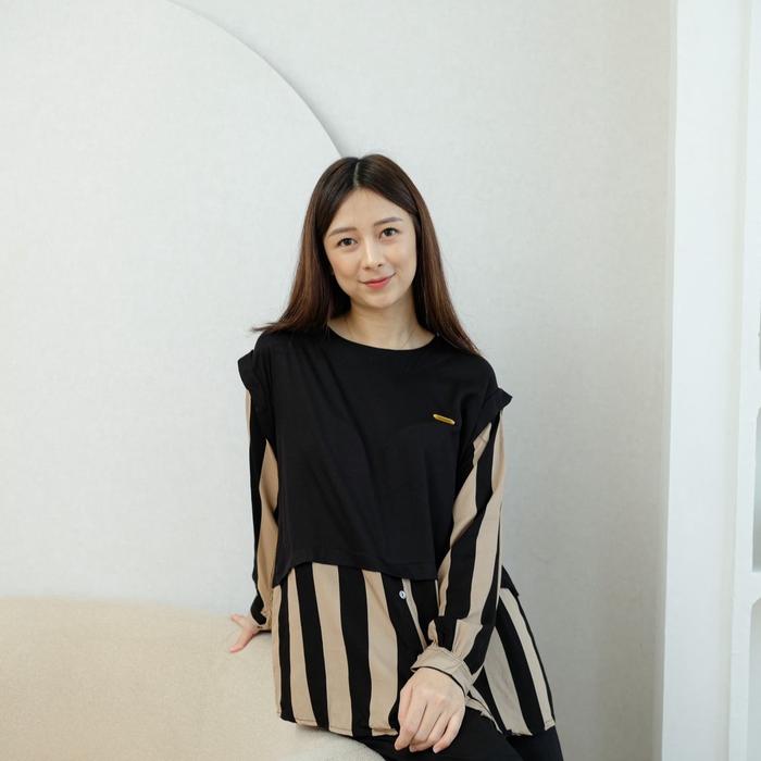 Setelan Baju Tidur PP Kombi Rayon Agnes By Tessa LD 110 CM