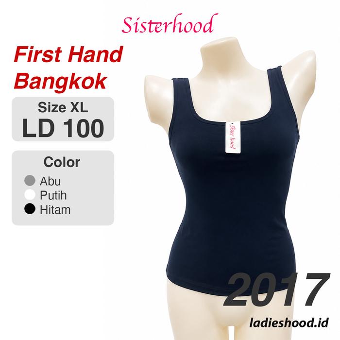 Tank top bra Sisterhood Ladieshood code 2017 bahan cotton lembut Nyaman  nyerap keringatPanjang Puti