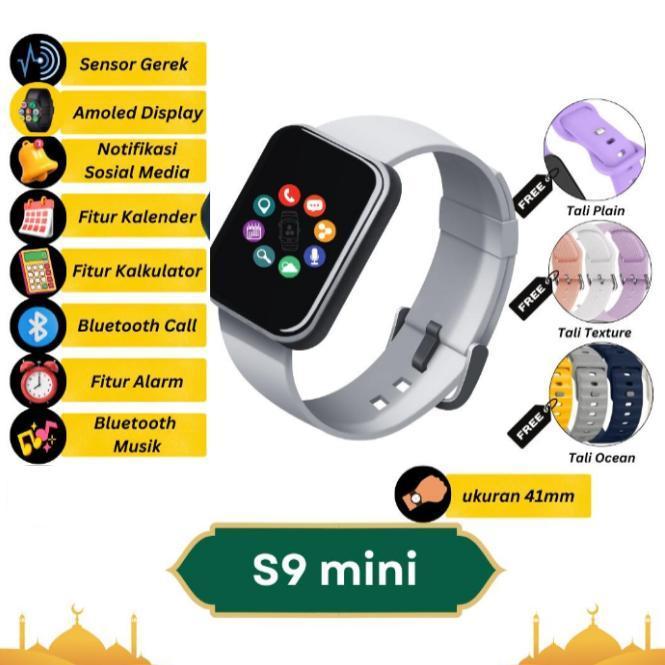 Obone Smartwatch S9 Mini Bluetooth Call & Musik Smartwatch Wanita Pria 41Mm Layar Amoled Terbaru Pro
