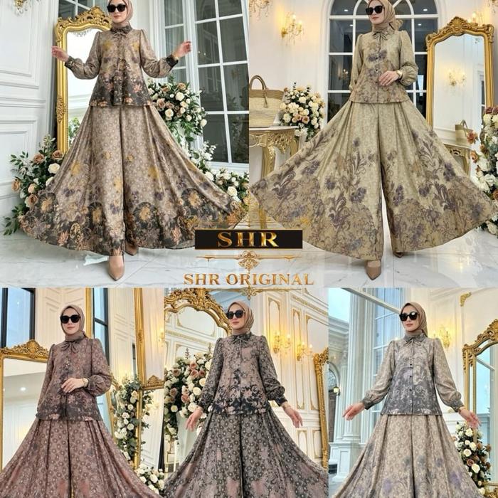 SHR!! NEW SETCEL KULOT SUTRA IMPORT MOTIF BATIK ORI SHR 100%