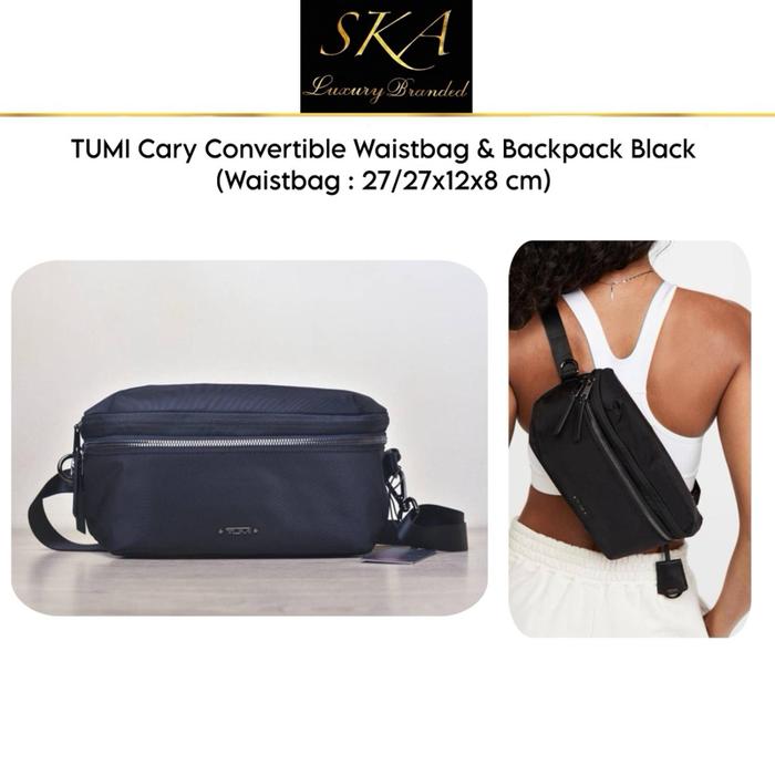 Tumi Cary Convertible Waistbag & Backpack Black Waistbag
