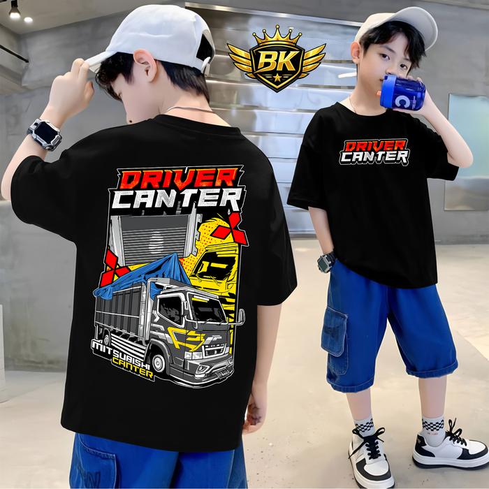 T-shirt Kaos ANAK DRIVER CANTER Distro, Driver Canter Kaos Driver Muda