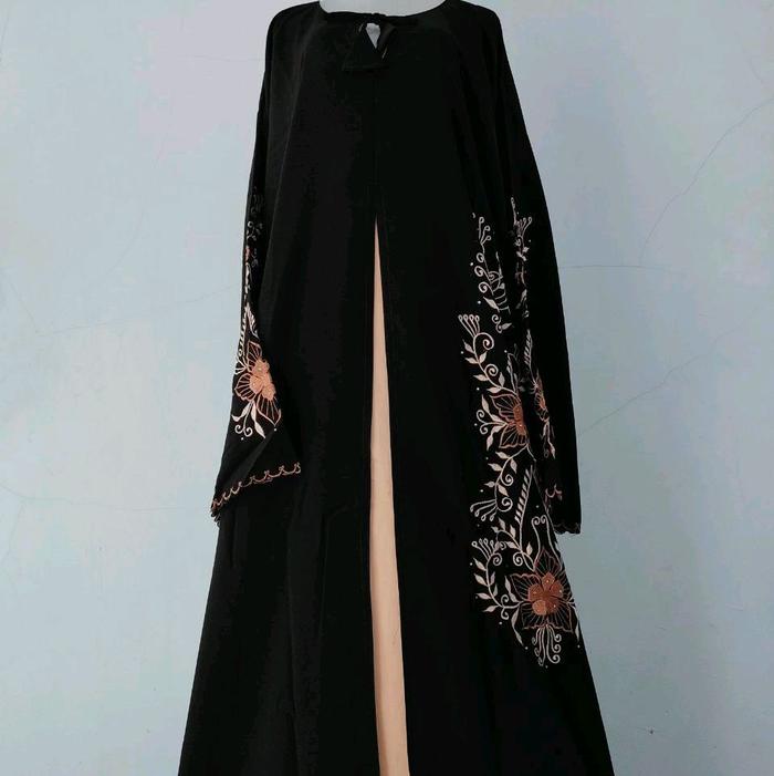 Abaya blus arap belah satin size anak - dewasa Mukena abaya sholat