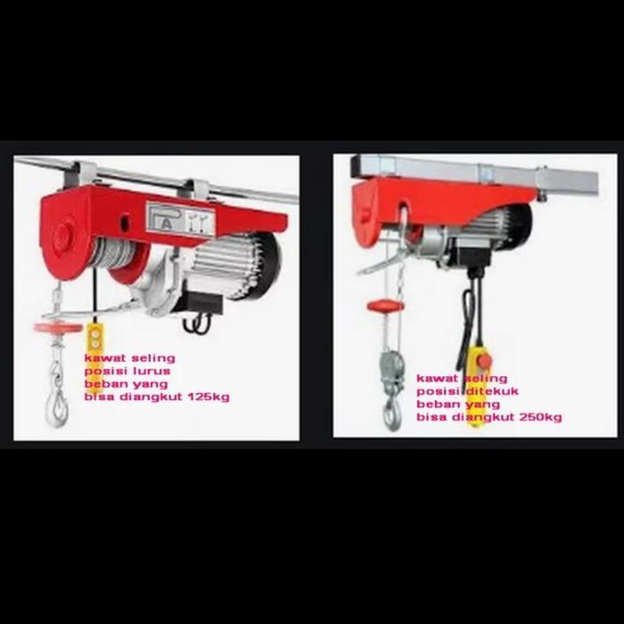 Electric Hoist Elektrik Hoist Willfred 125/250 Kg Terlaris