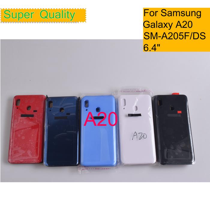 10Pcs/Lot For Samsung Galaxy A20 A205 A205F Housing Back Cover Case