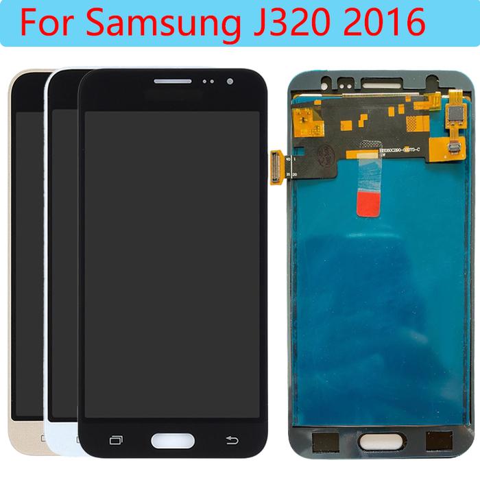 SUPER AMOLED J320 LCD For Samsung Galaxy J3 2016 LCD Touch Screen