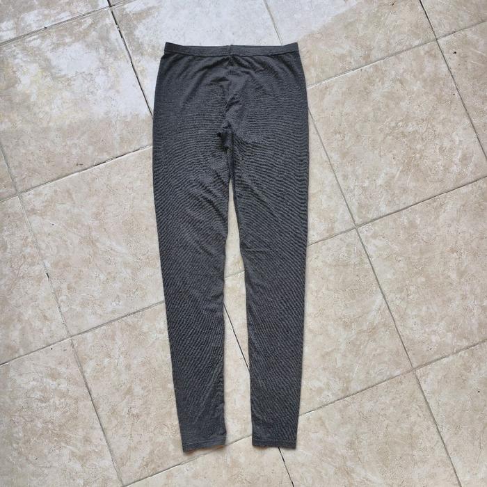 Uniqlo Heattech Celana Legging Grey Misty