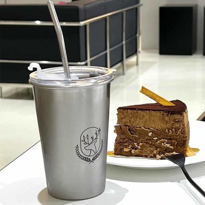 WM Tumbler Kopi Stainless Steel Gelas Coffee Tumbler Stainless Tumbler Tahan Panas Dan Dingin