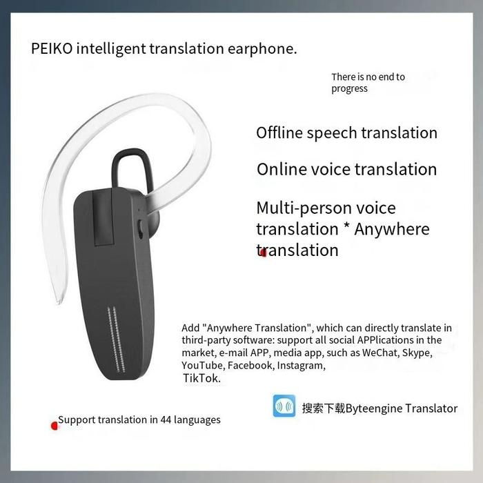 Wireless Bluetooth Translator Earphone Intelligent Translation