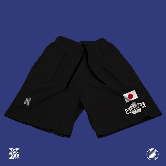 Celana Pendek Blue Lock Japan Football Union JFU JFA Short Pants Bahan Katun Combed Kaos DJA Cloth