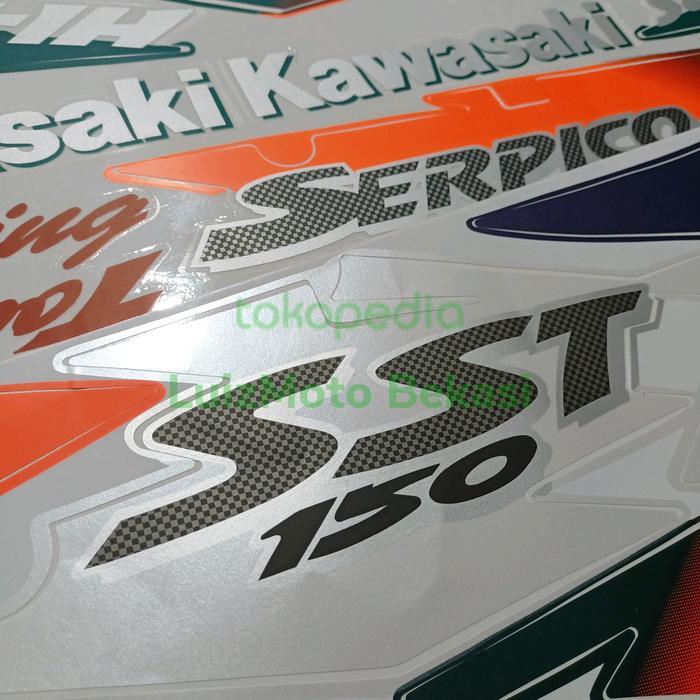 Serpico 150 Striping stiker SST Biru OSEAN