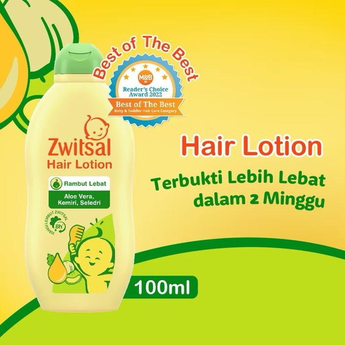 Zwitsal Hair Lotion Aloe Vera, Kemiri, Seledri 100ml