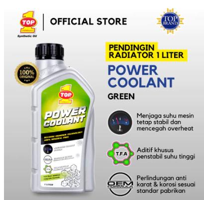 TOP 1 Pendingin Radiator Power Coolant Green 1L
