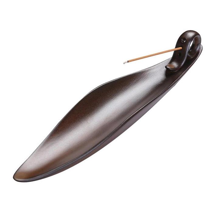 Ceramic Incense Burner | Leaf Shaped Incense Burner Antique Incense