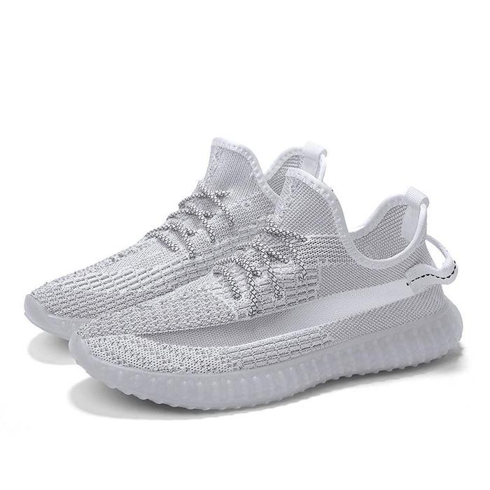 Sepatu Sneaker Yezzy Import Spider Black Gray