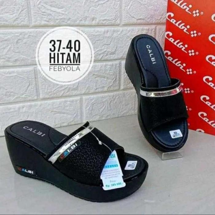 Sandal wegdes calbi terbaru Sandal calbi bestseller terlaris Sandal wedges slip on calbi