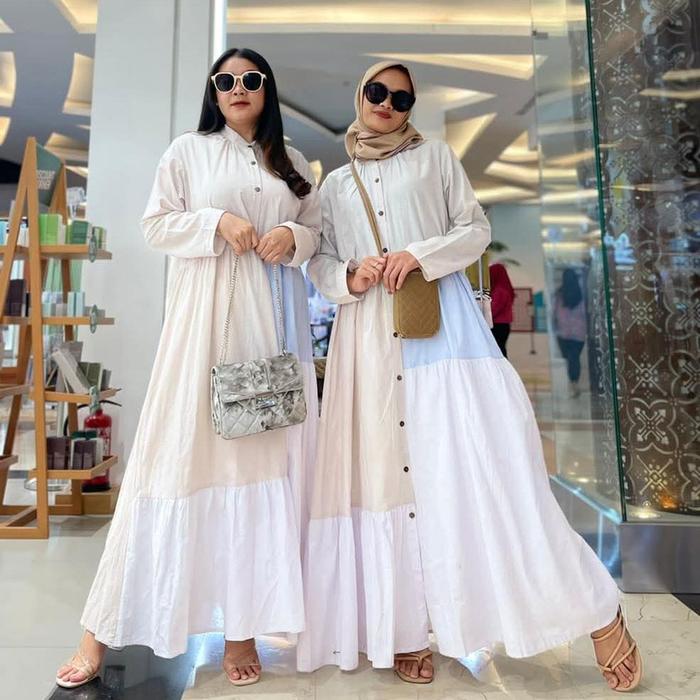 Imani Butik | FASHION WANITA MAXI DRESS KANAYA Gamis Muslim Dewasa Remaja Pesta Syari Rayon