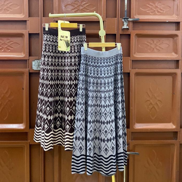 Rok rajut import/rok rajut motif