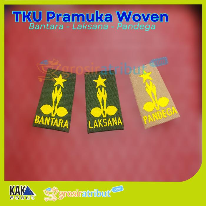 (1 kodi) TKU Penegak Pramuka Woven | Bantara Laksana Pandega Woven