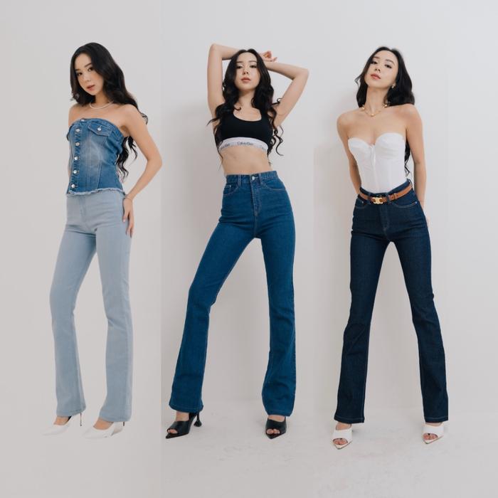 Attention Slim-Fit Jeans [EastRose X Shannon Dorothea] The Denim Club | Celana Panjang Jeans | Celan