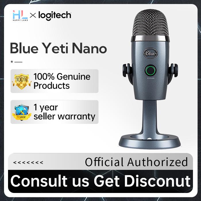 Logitech Blue Yeti Nano USB Microphone Simple Packages Gaming Live