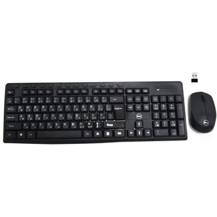 PAKET KEYBOARD WIRELESS + MOUSE WIRELESS COMBO SET DELL KM816