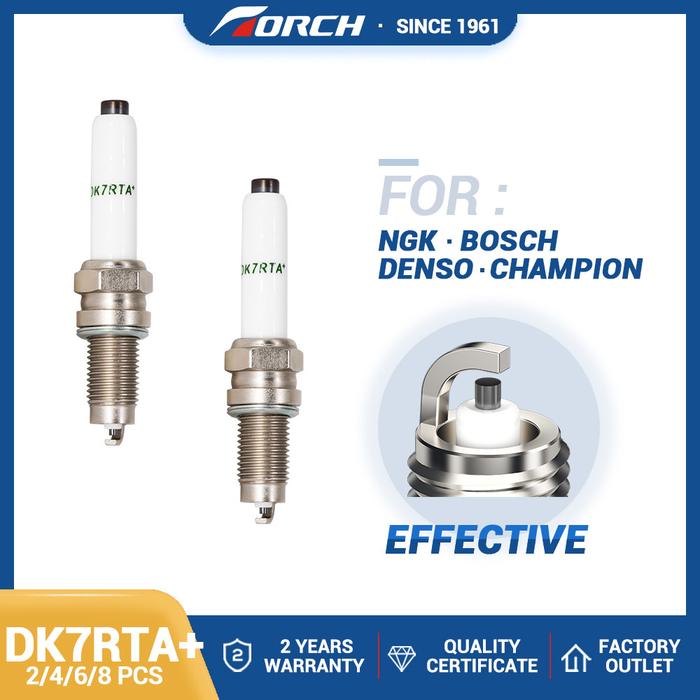 2-8PCS Normal Spark Plugs TORCH DK7RTA+ Replace for Candles