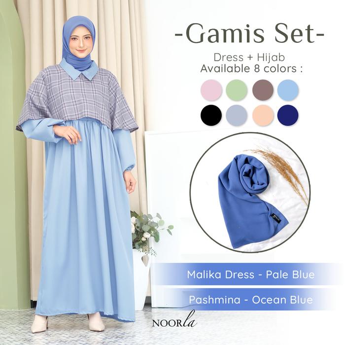 NOORLA - MALIKA GAMIS SATU SET HIJAB/ MAXI DRESS ONE SET