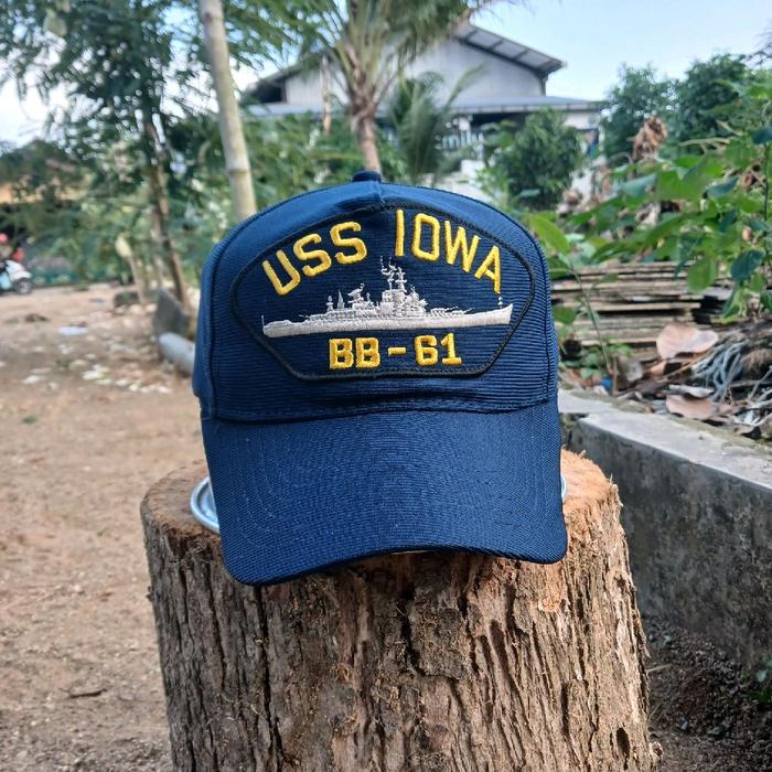 USS Iowa Vintage Snapback Hat