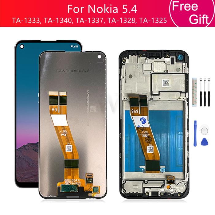 For Nokia 5.4 LCD Display Touch Screen Digitizer Assembly TA-1333,