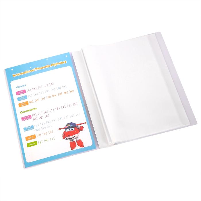 Deli Super Wings Display Book 0,6mm bahan PP, Saku 0,03mm A4 2 Warna EZ55702