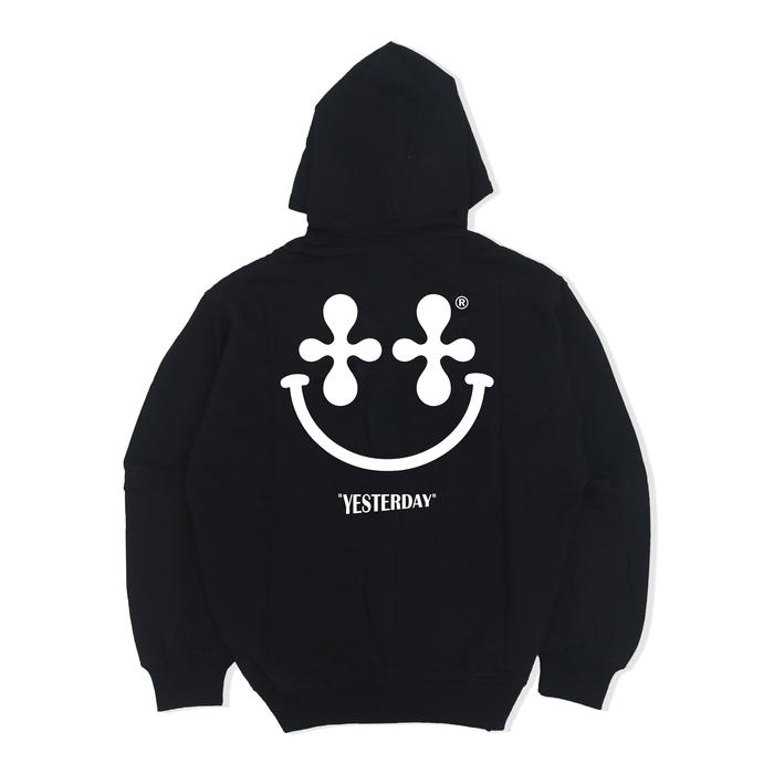 Yesterday – Jaket Hoodie Zipper Distro Pria Wanita Kece Tebal Sweater Premium Original Hitam Leaf