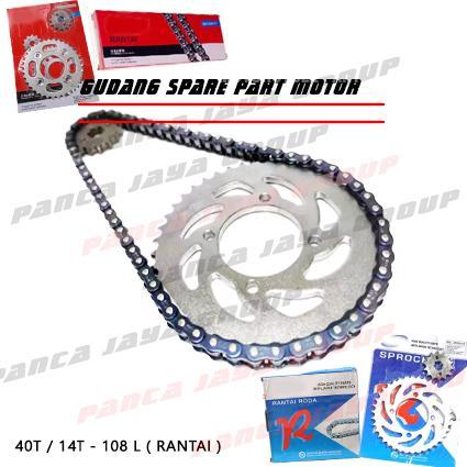 Gear Set Gear Paket Gear Depan Belakang Dan Rantai Vega Zr Force F1 Fi #Gratisongkir