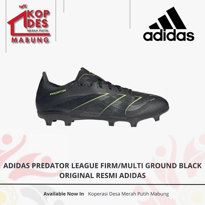 Sepatu Sepakbola Pria Adidas Predator League Firm/Multi-Ground Black Original
