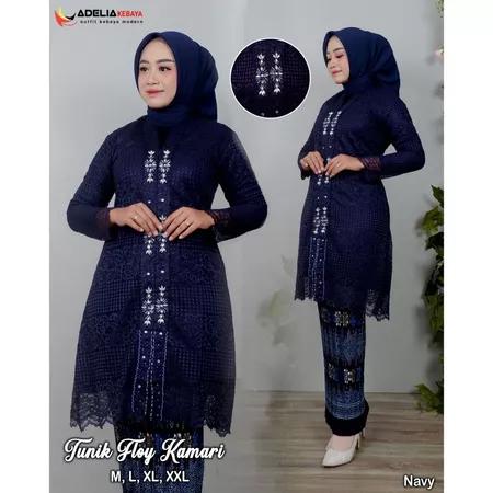 SET KEBAYA TUNIK KAMARI ( Brukat non glitter )
