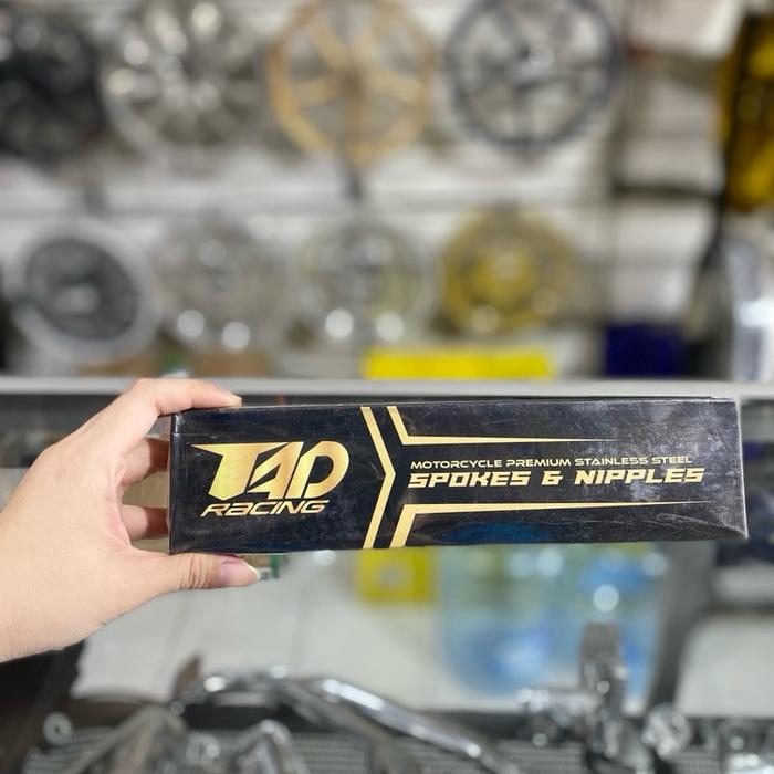 RUJI SPOKES NIPPLES TAD RACING STAINLESS STEEL UNTUK SEMUA MOTOR