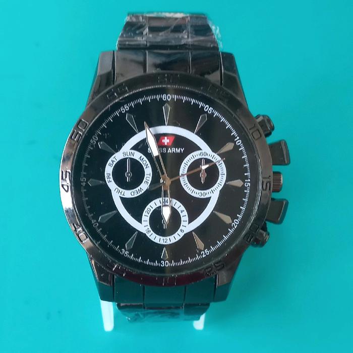 Jam Tangan Pria Swiss Army Anti Air Rantai Stainless Steel - Watches