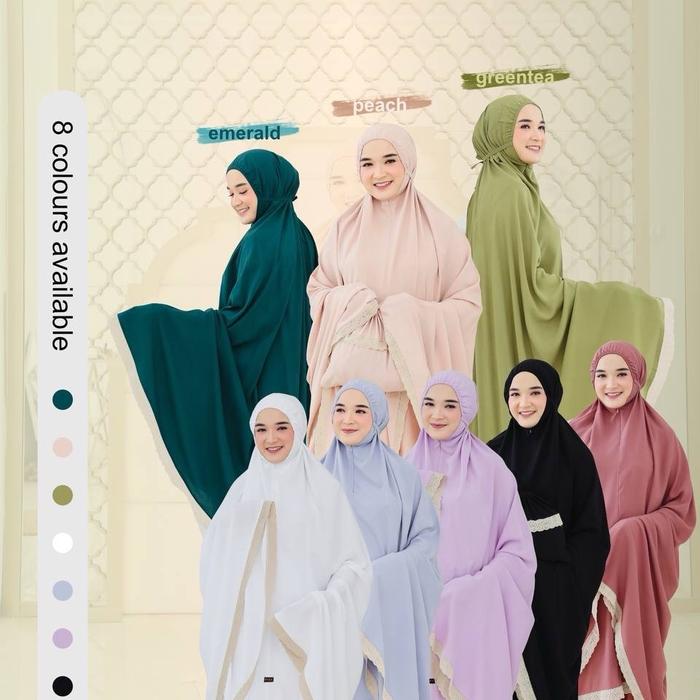 MUKENA RAYON POLOS KAMILA KYRA TERBARU
