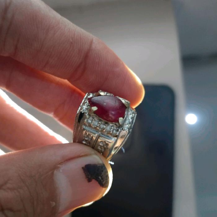 batu permata ruby burma natural