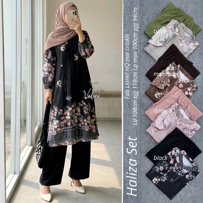 Haliza Setelan Wanita (Atasan& Celana) by Valent