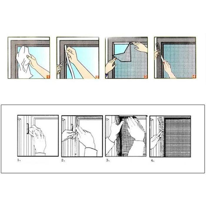 Gorden Jaring Anti Nyamuk Window Net Mesh 130 x 150cm AM198z SG353