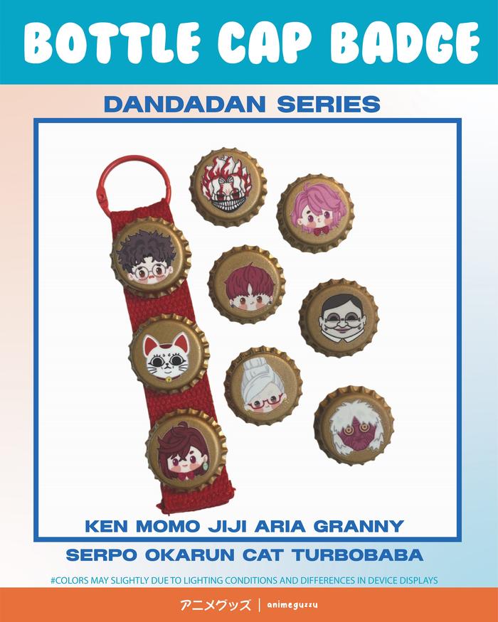ANIMEGUZZU BOTTLE CAP BUTTON PIN DANDADAN SERIES - PIN BOTTLE