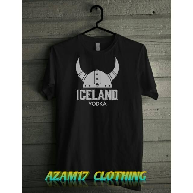 Kaos Tshirt Dewasa ICELAND VODKA