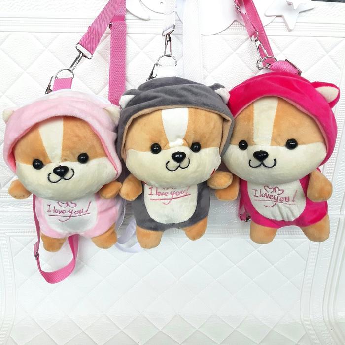 Tas Ransel Wanita Boneka TUPAI | Tas Selempang Boneka Tupai