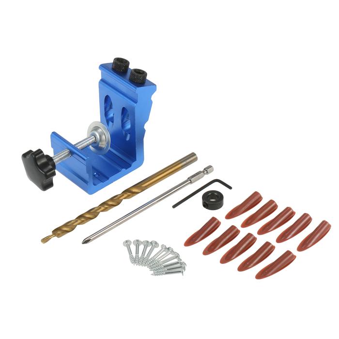Pocket Hole Jig Kit 15 Degree Dowel Drill Joinery Kit Oblique Hole