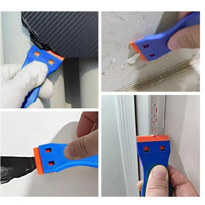 102pcs Pisau Pembersih Lem Refill Pisau Silet Pengupas Stiker Mata Pisau Mata Plastik Blade Razor St