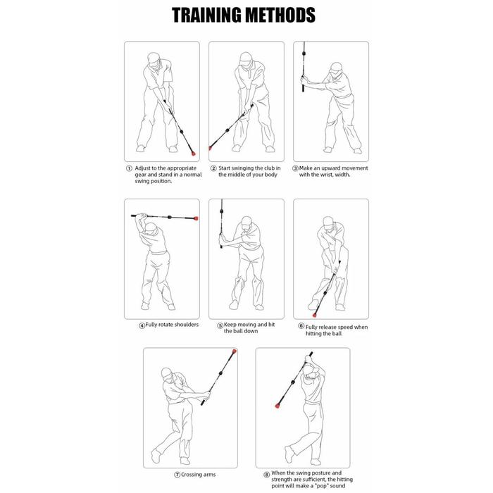 Pgm Golf Swing Power Training Stick Rhythm Corrector Swing Practice Trainer Adjustable Weight Latiha