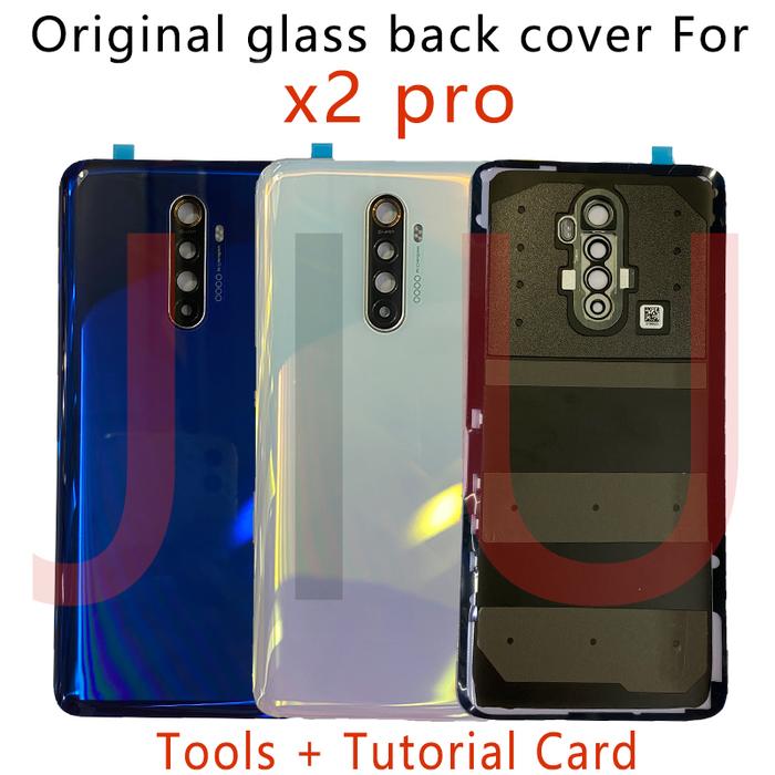 New Glass for Realme X2 Pro Back Cover Housing Door Rear Case For