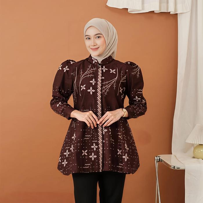 Batik Wanita Modern Lengan Panjang Puffy FZ Batik