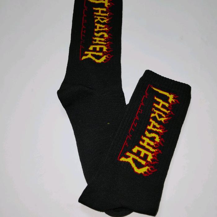 Kaos kaki Oldschool motif THRASHER Pria